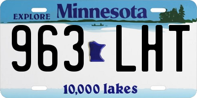 MN license plate 963LHT
