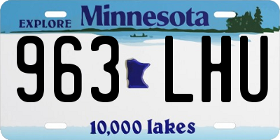 MN license plate 963LHU
