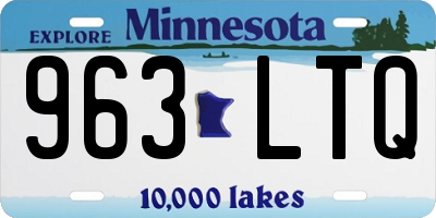 MN license plate 963LTQ