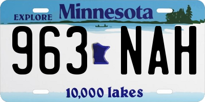 MN license plate 963NAH