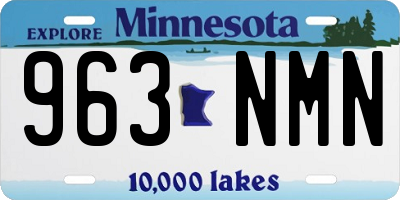 MN license plate 963NMN