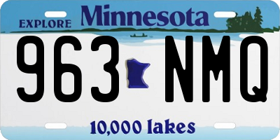 MN license plate 963NMQ