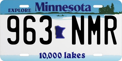MN license plate 963NMR