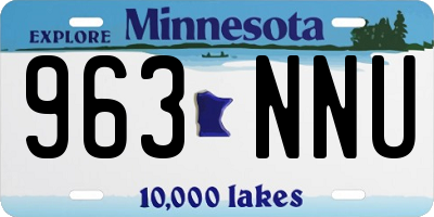 MN license plate 963NNU