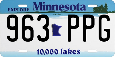 MN license plate 963PPG