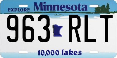 MN license plate 963RLT