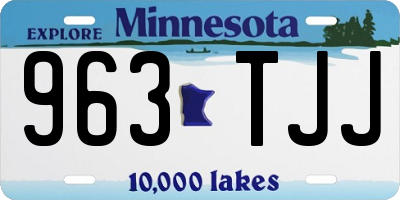 MN license plate 963TJJ
