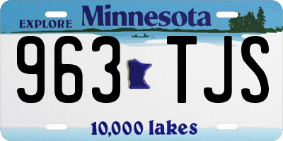 MN license plate 963TJS