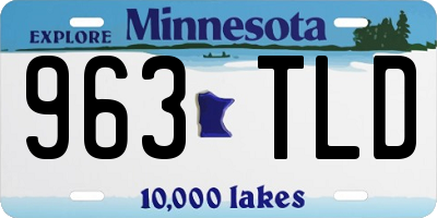 MN license plate 963TLD