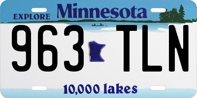 MN license plate 963TLN