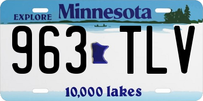 MN license plate 963TLV