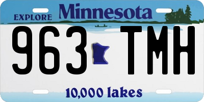 MN license plate 963TMH