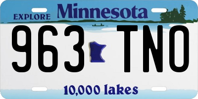 MN license plate 963TNO