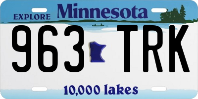 MN license plate 963TRK
