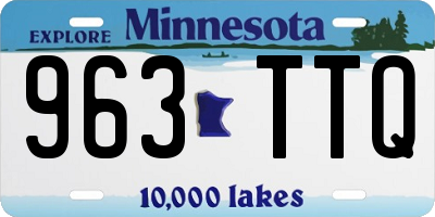 MN license plate 963TTQ
