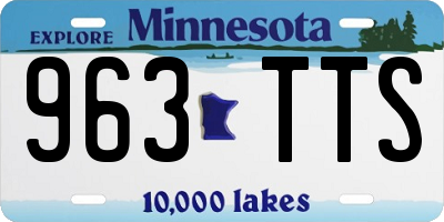 MN license plate 963TTS