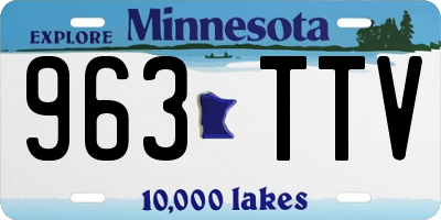 MN license plate 963TTV