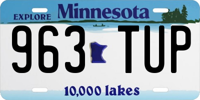 MN license plate 963TUP