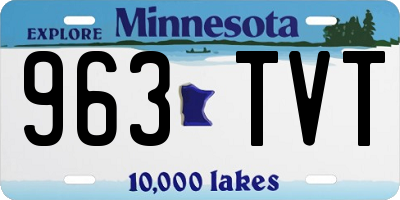 MN license plate 963TVT