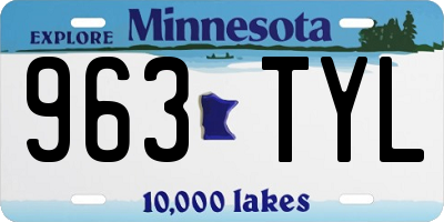 MN license plate 963TYL