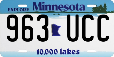 MN license plate 963UCC