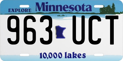 MN license plate 963UCT