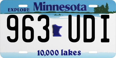 MN license plate 963UDI