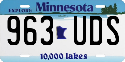 MN license plate 963UDS