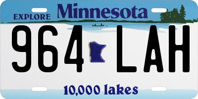 MN license plate 964LAH