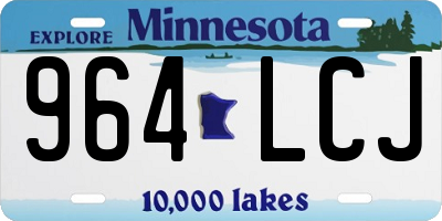 MN license plate 964LCJ
