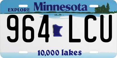 MN license plate 964LCU