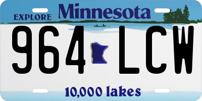 MN license plate 964LCW