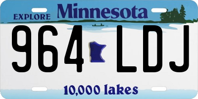 MN license plate 964LDJ
