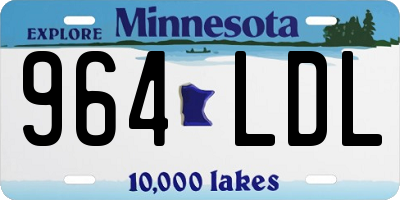 MN license plate 964LDL