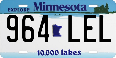 MN license plate 964LEL