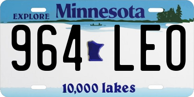 MN license plate 964LEO