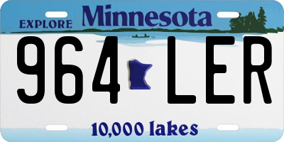 MN license plate 964LER