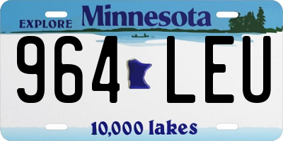 MN license plate 964LEU