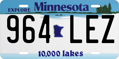 MN license plate 964LEZ