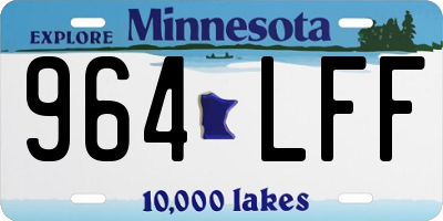 MN license plate 964LFF
