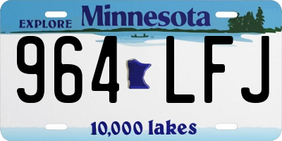 MN license plate 964LFJ