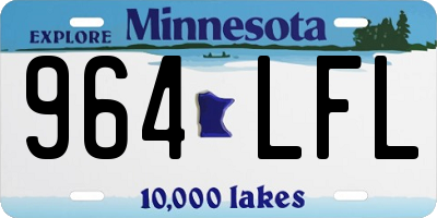 MN license plate 964LFL