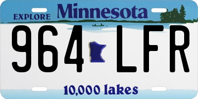 MN license plate 964LFR