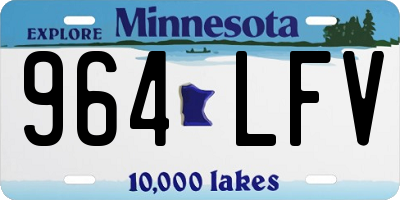 MN license plate 964LFV