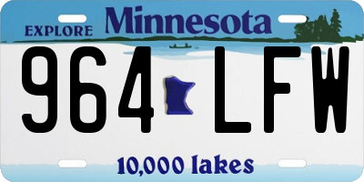 MN license plate 964LFW