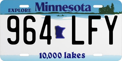 MN license plate 964LFY