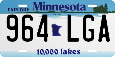 MN license plate 964LGA
