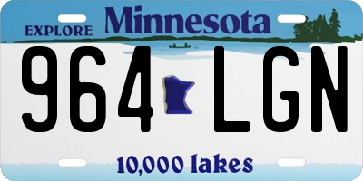 MN license plate 964LGN