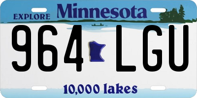 MN license plate 964LGU