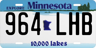 MN license plate 964LHB